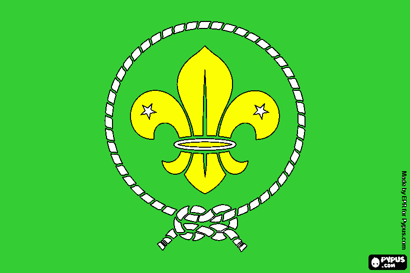 logo escoteiro para colorir e imprimir