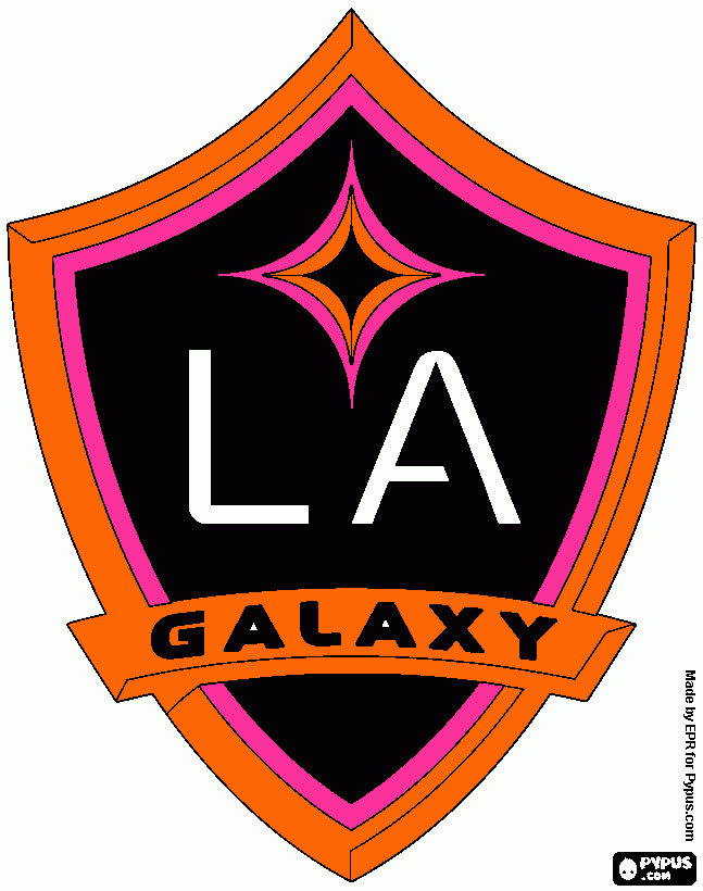Logo PA Galaxy atual para colorir e imprimir