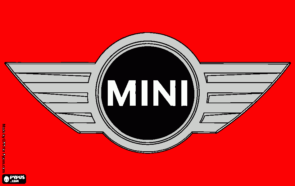 logotipo da mini para colorir e imprimir
