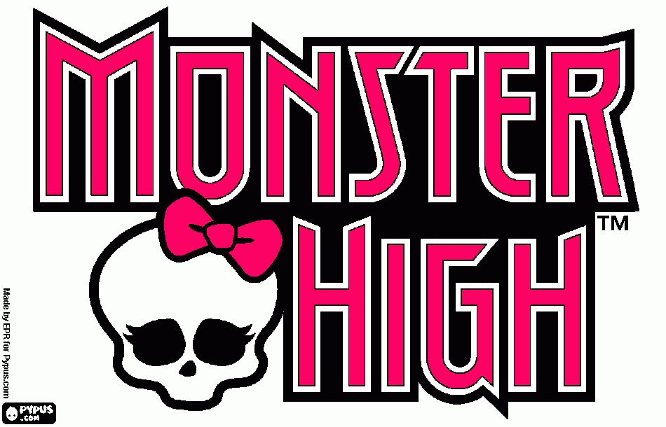 Logotipo da Monster High para colorir e imprimir