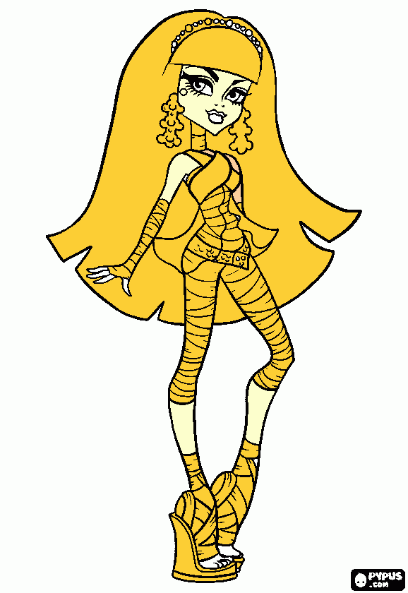 loira mumia e tem um namorado para colorir e imprimir