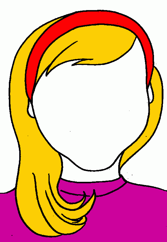 Loira para colorir e imprimir