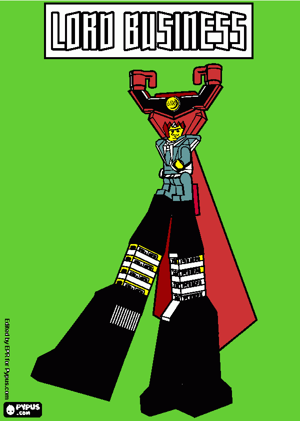 Lord Businnes Lego para colorir e imprimir