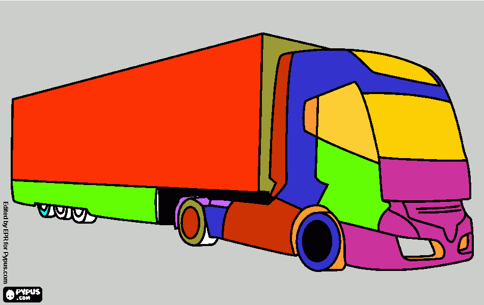 LORRY para colorir e imprimir