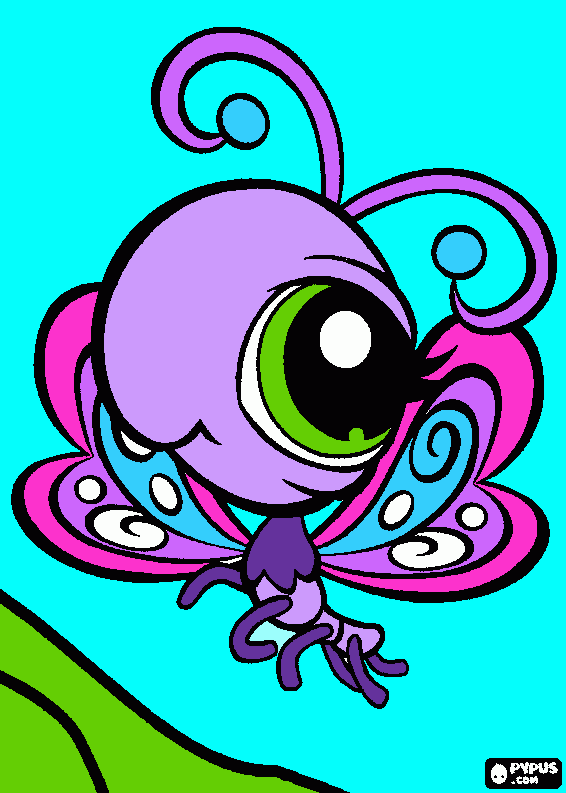 lps borboleta  para colorir e imprimir