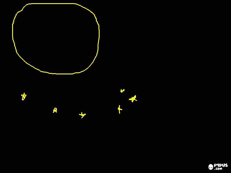 lua com estrela para colorir e imprimir