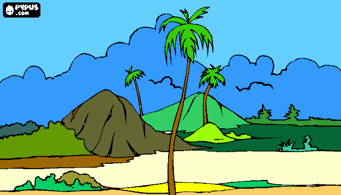 lugar mais bonito  para colorir e imprimir