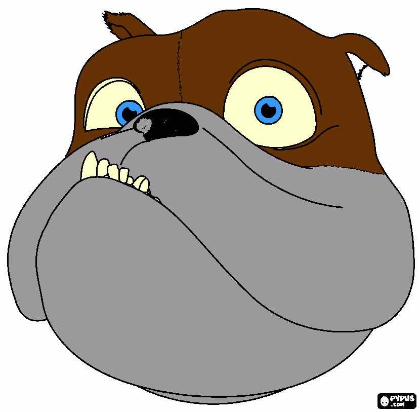 Luiz o Bulldog Do Filme Rio. para colorir e imprimir