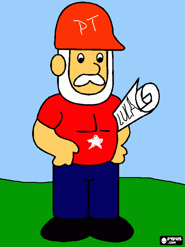 lula para colorir e imprimir