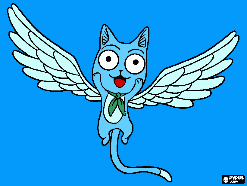 Luna fiz este desenho do Happy,gostou? para colorir e imprimir