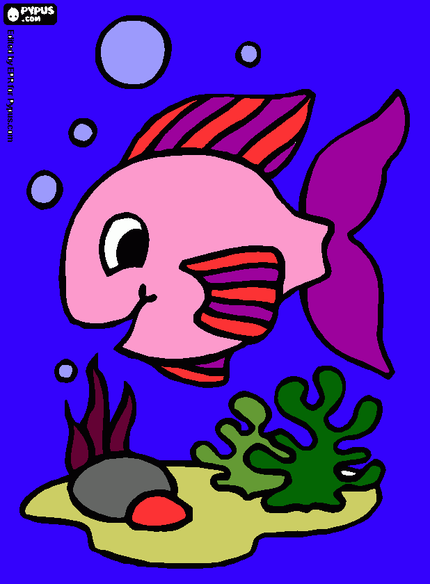 Lá no rio do pocinho dos cristais para colorir e imprimir