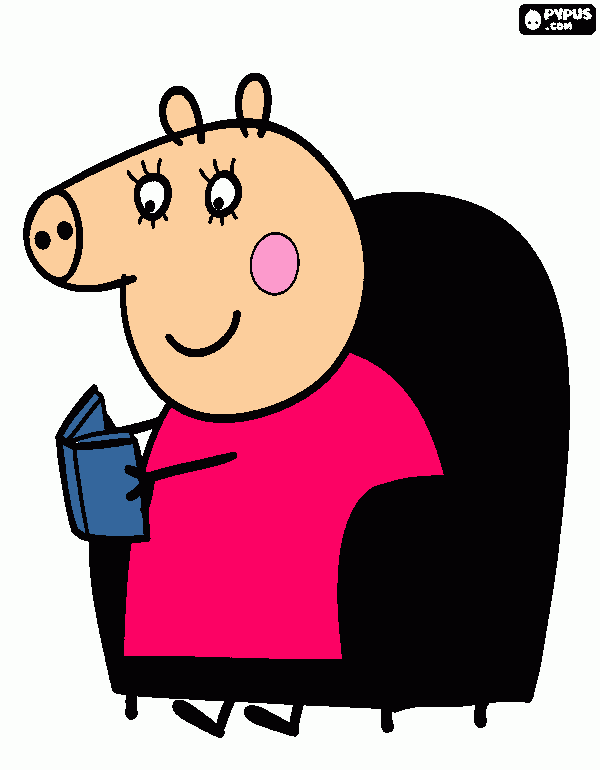 maae pig para colorir e imprimir