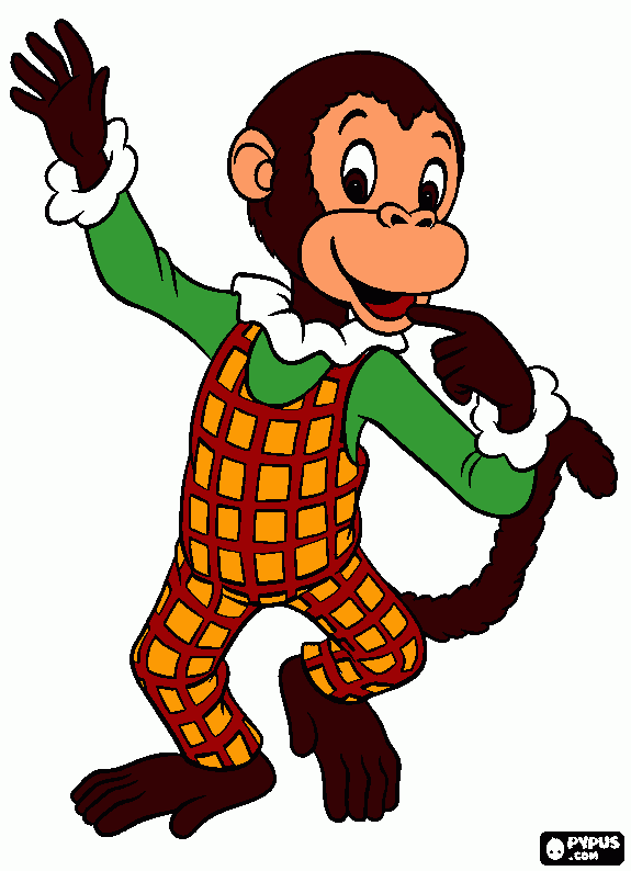 macaca para colorir e imprimir