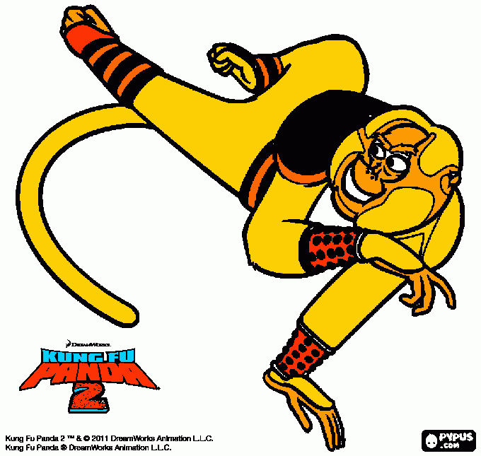 macaco nervoso para colorir e imprimir