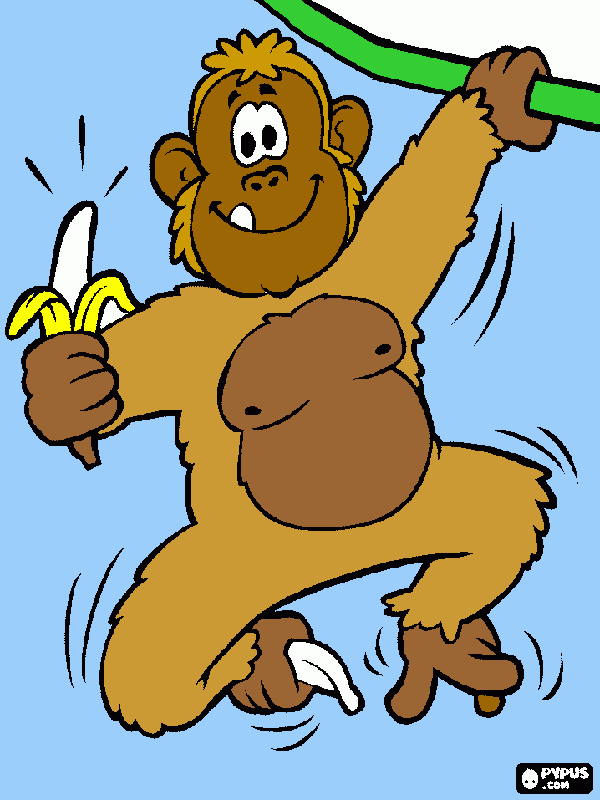 macaco peralta para colorir e imprimir