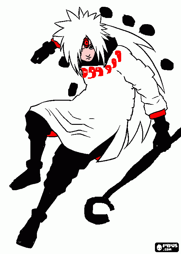 madara rikudou sennin para colorir e imprimir