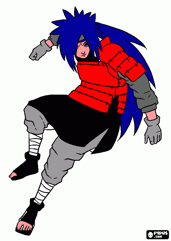 madara  uchiha para colorir e imprimir