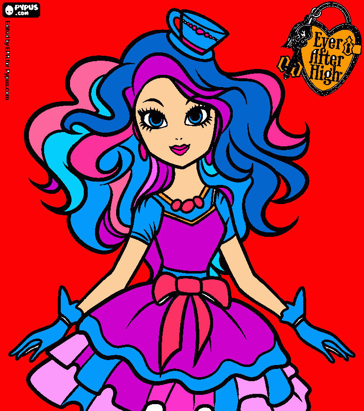 madeline hater ever after high para colorir e imprimir