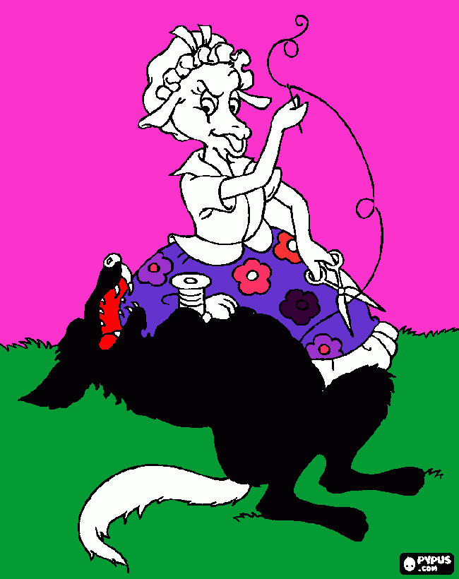 mae cabrita para colorir e imprimir