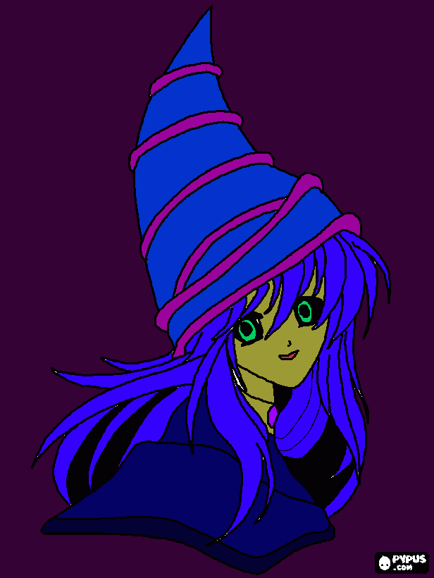 maga negra  para colorir e imprimir