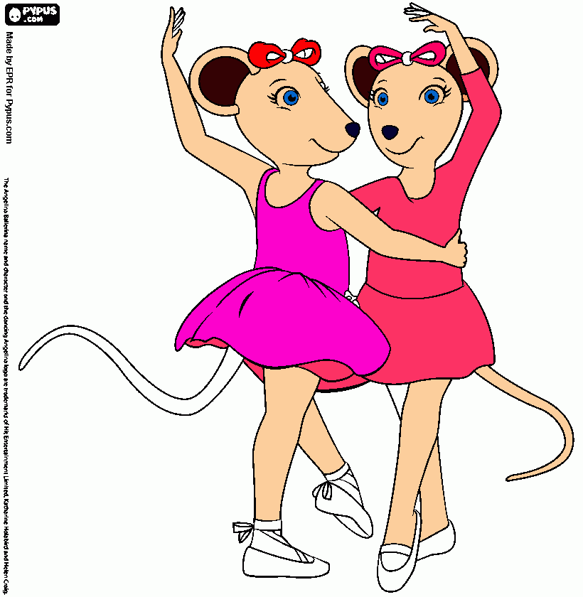 mailarina para colorir e imprimir