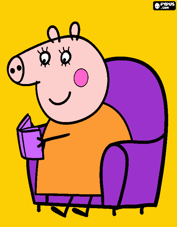 MAMÃE   PIG para colorir e imprimir