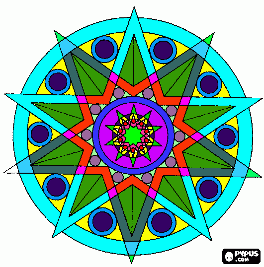 mandala 7 para colorir e imprimir