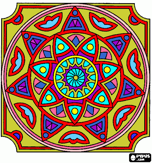 mandala 8 para colorir e imprimir