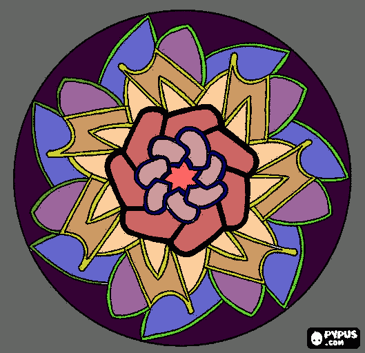 mandala alegre para colorir e imprimir