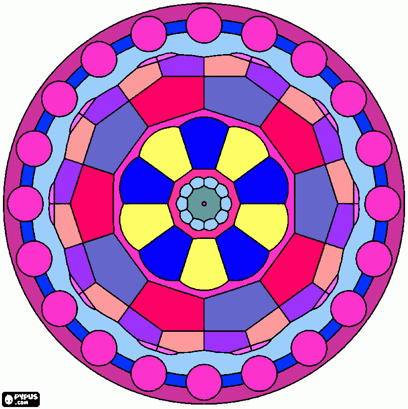 Mandala do site colorirgratis para colorir e imprimir