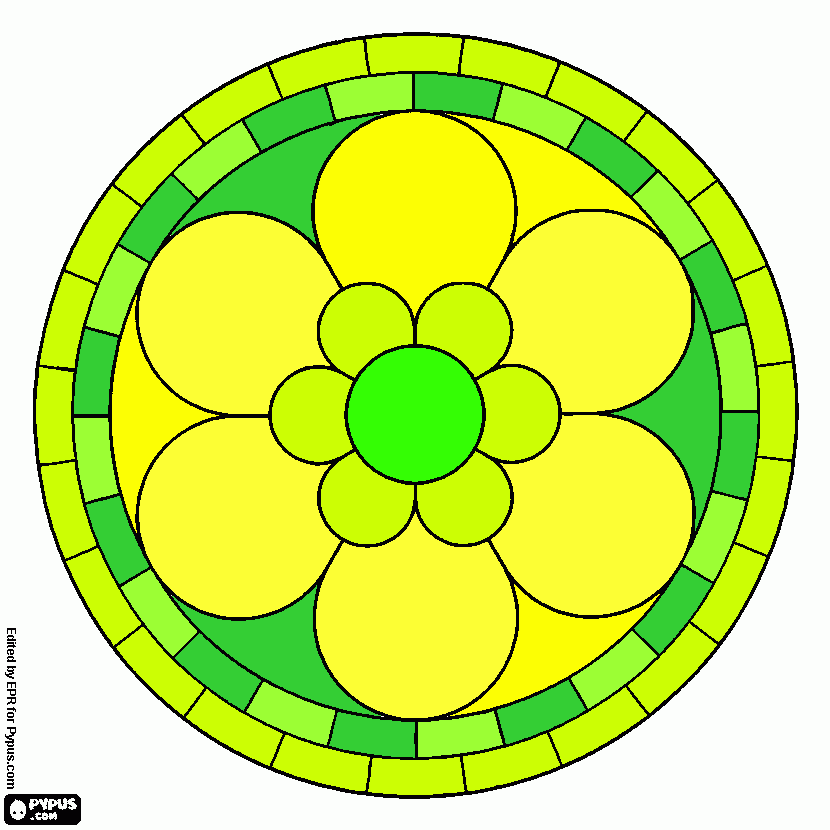 mandala e data 10/10/2014 para colorir e imprimir