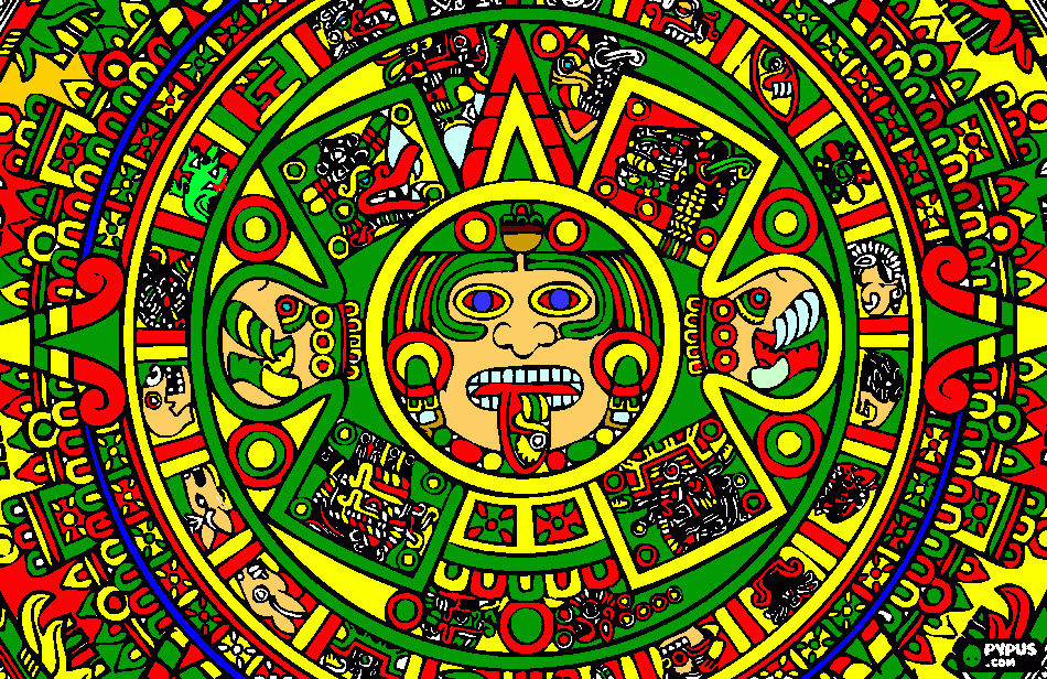 Mandala Maia Tributo a Deusa do Sol para colorir e imprimir