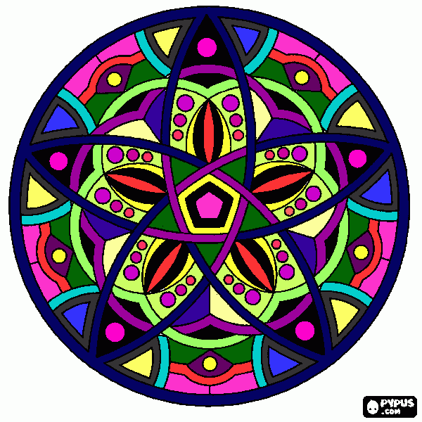Mandala mais complexa para colorir e imprimir