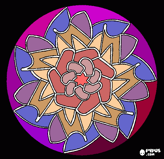 mandala paz para colorir e imprimir