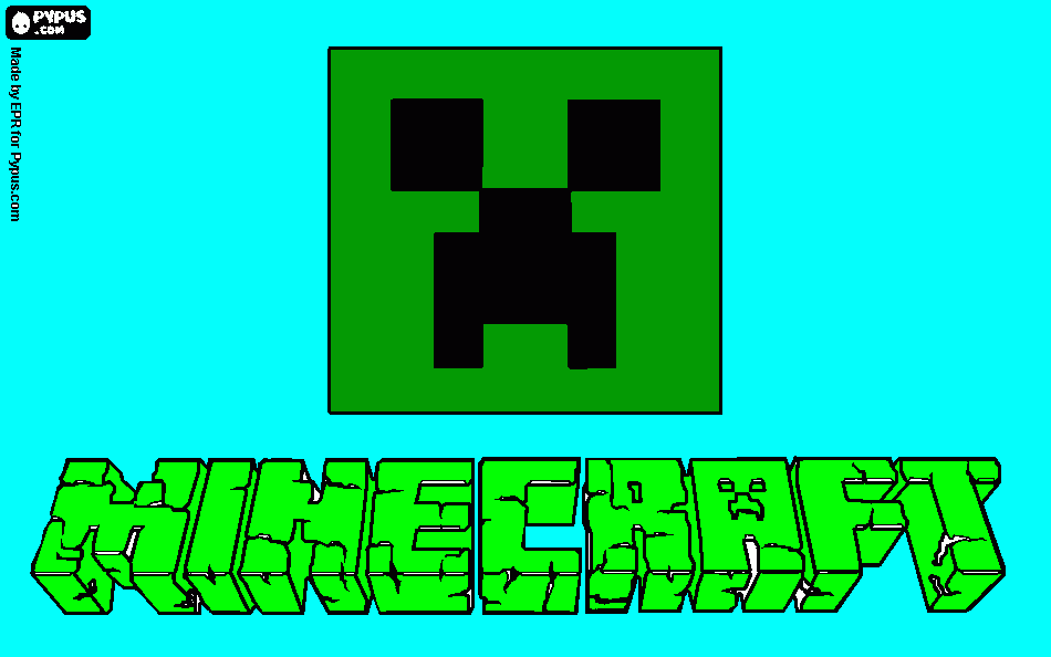 manecraft para colorir e imprimir