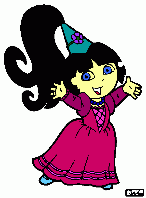 manu = dora linda para colorir e imprimir