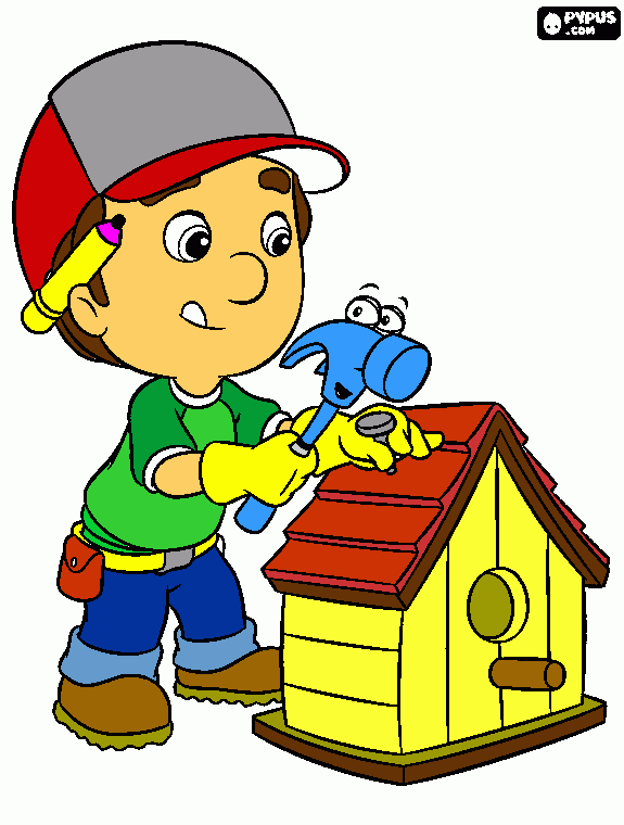 Many para colorir e imprimir