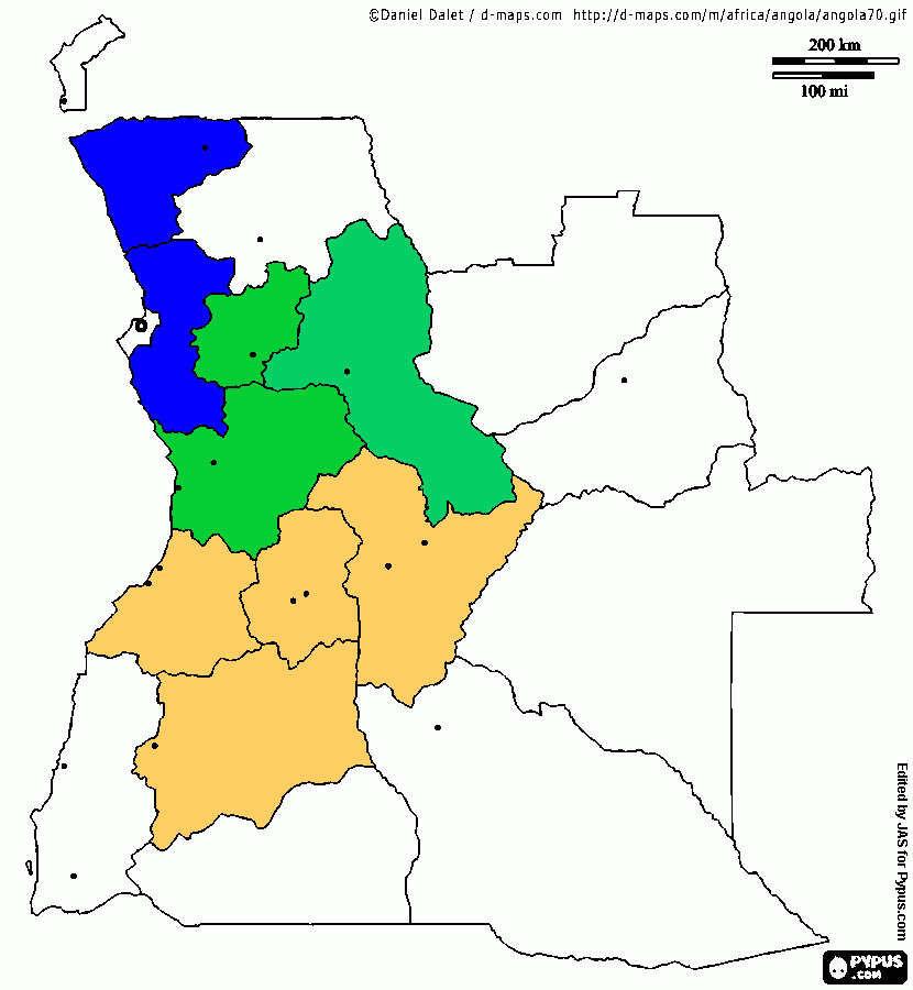 Mapa Compotas para colorir e imprimir