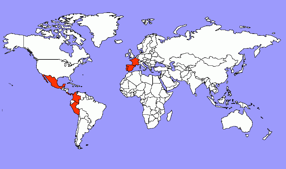 MAPA DE TOURADAS para colorir e imprimir
