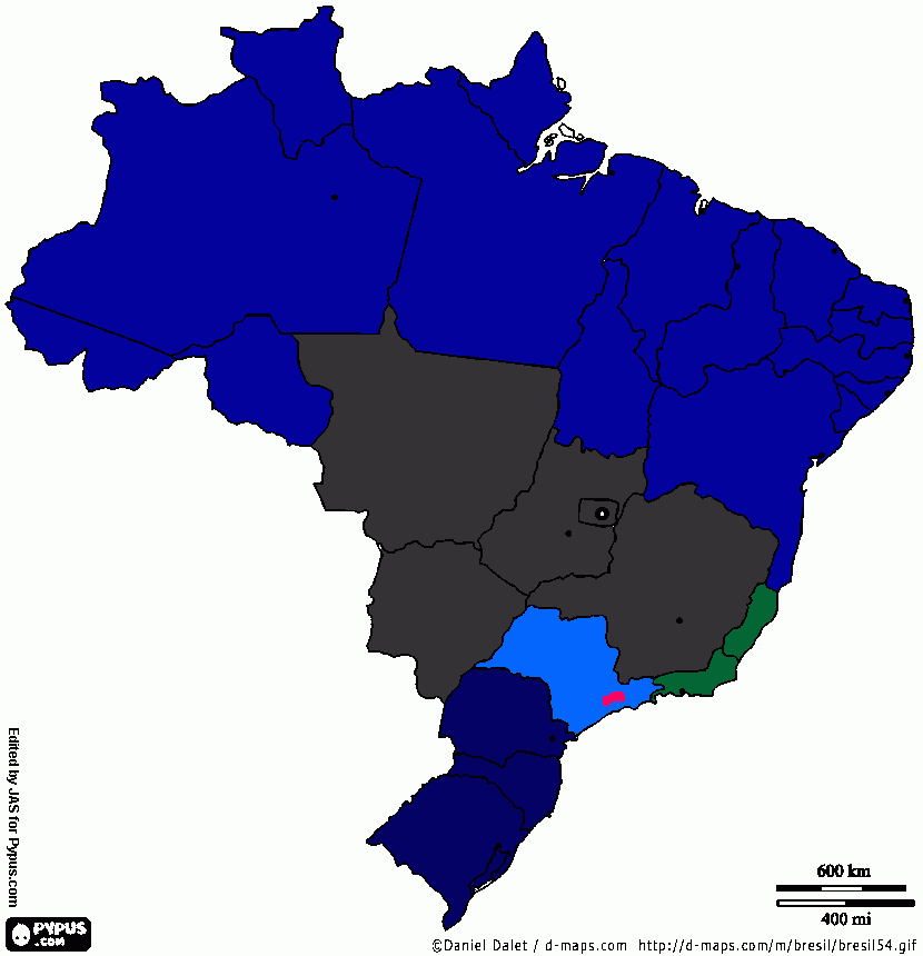 Mapa final para colorir e imprimir