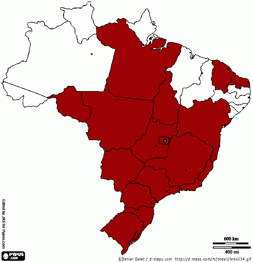 mapa furnas  para colorir e imprimir
