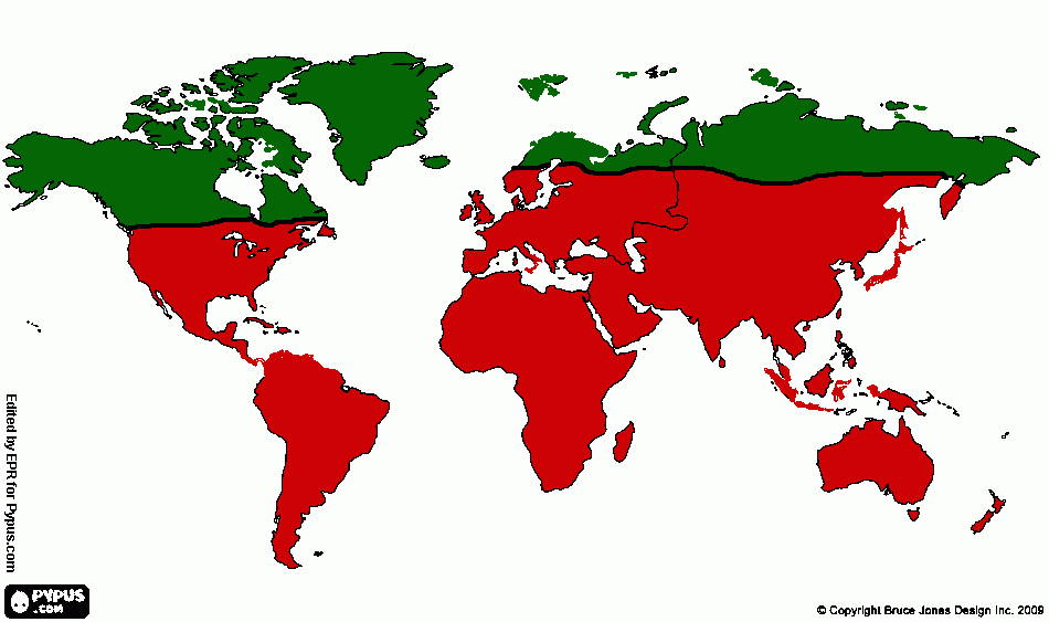mapa geográfico das cobras para colorir e imprimir