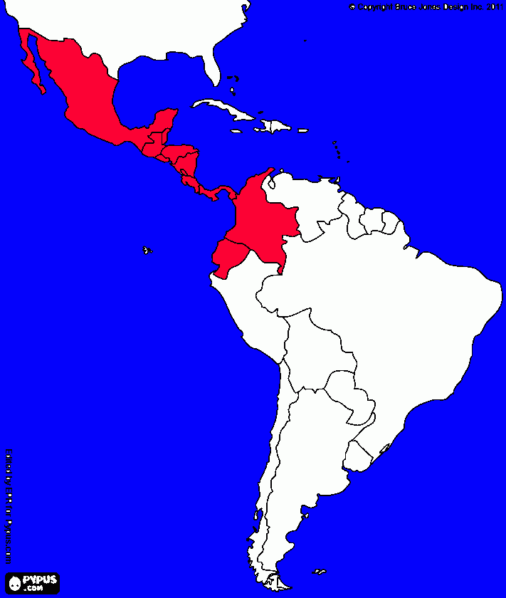 mapa mochilao para colorir e imprimir