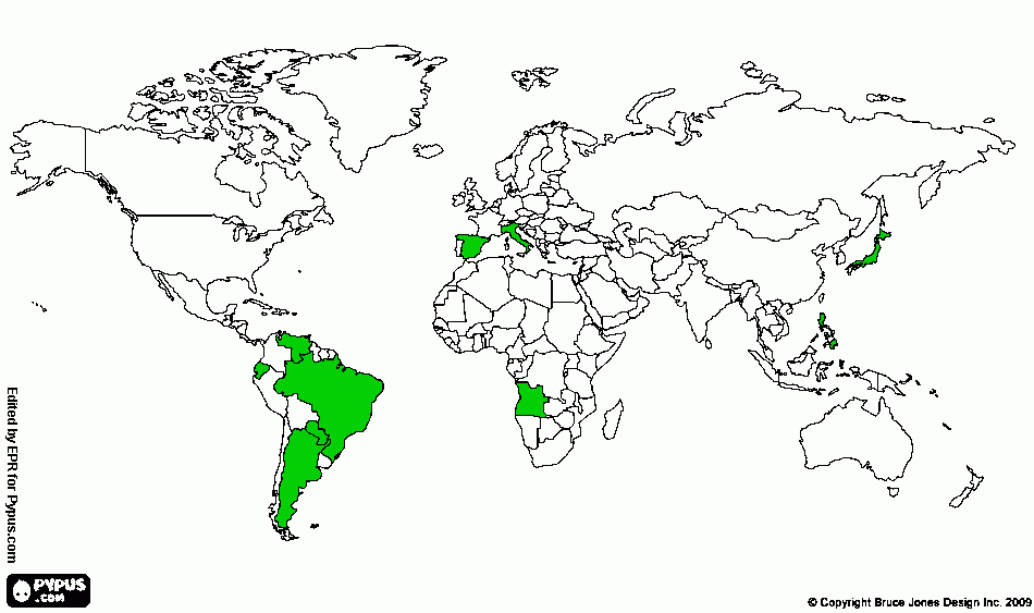 mapa mundi para colorir e imprimir