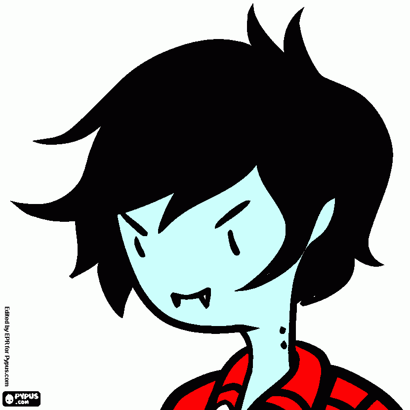 marceline homem para colorir e imprimir