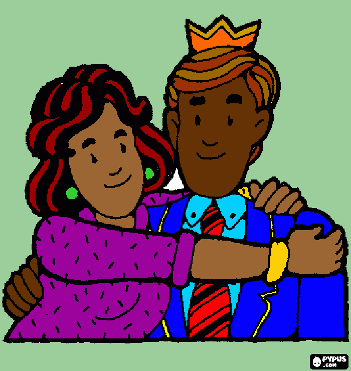 marido e mulher para colorir e imprimir