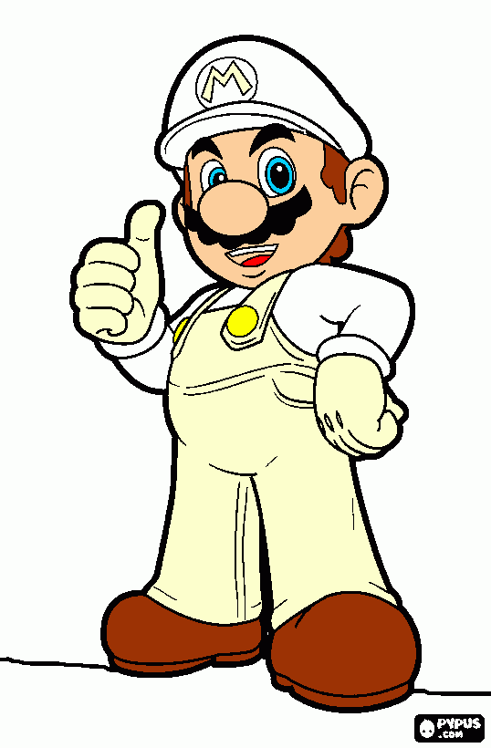 Mario Branco para colorir e imprimir