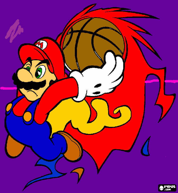 mario  estrela para colorir e imprimir