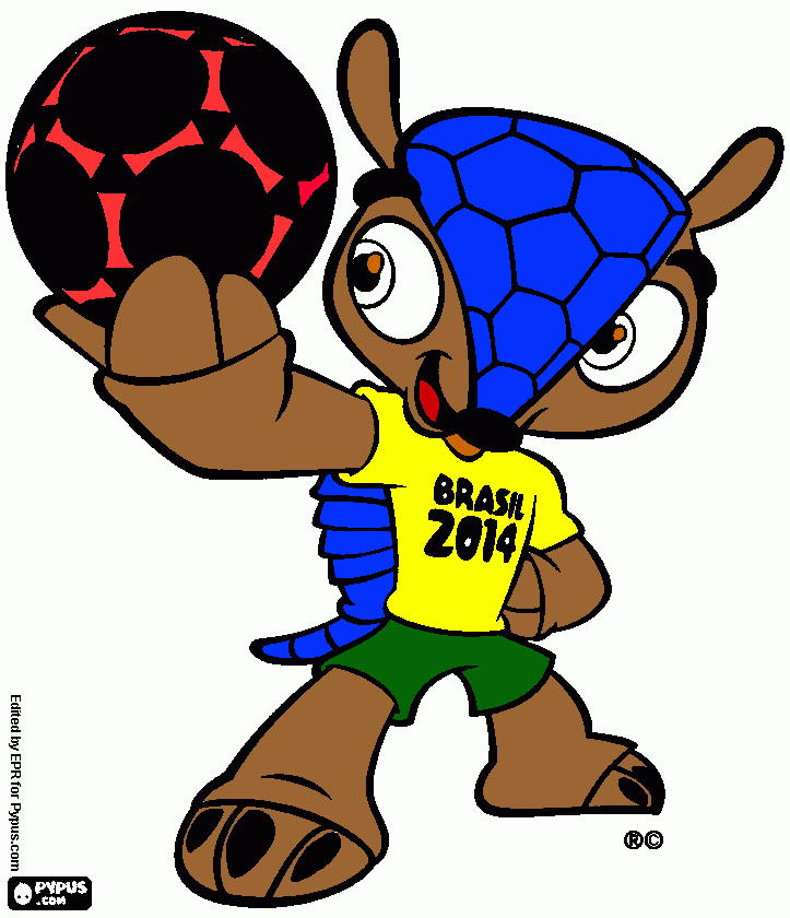 masacote da Copa de 2014.para trabalho  de arte entrega 05/06/14 para colorir e imprimir