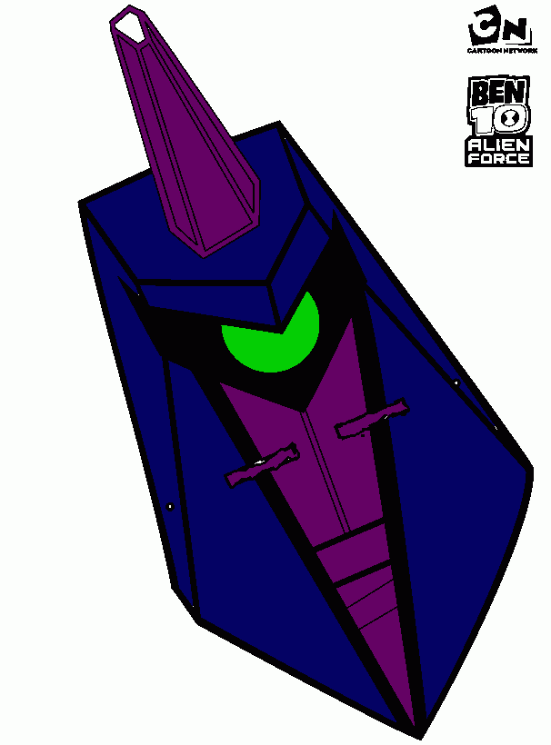 mascara ben 10 para colorir e imprimir